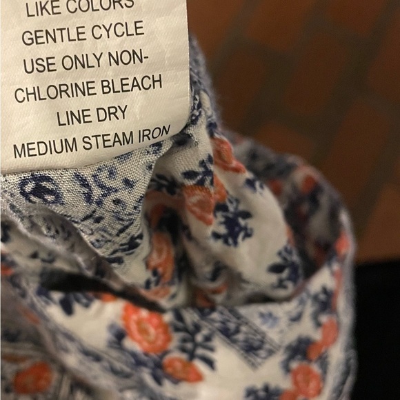 BOCA BAY ABOVE MIDI SKIRT SIZE L Navy Orange Boho - Picture 7 of 10